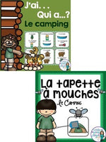 Camping Themed Vocabulary BUNDLE in French