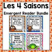 Les 4 saisons:  French Four Seasons Emergent Reader BUNDLE