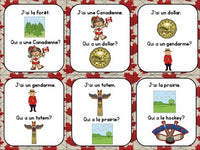 Canada Themed Vocabulary Game in French - J'ai...Qui a...?