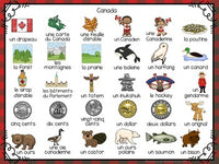 3 Canada Themed Vocabulary Games in French