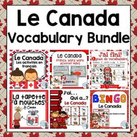 Canada Themed Vocabulary BUNDLE in French