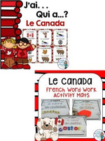 Canada Themed Vocabulary BUNDLE in French