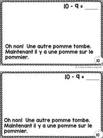 Soustraction:  Subtraction Themed Emergent Reader in French