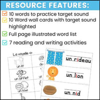 French Phonics Activities: Mon cahier des sons {le son i}