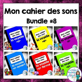 French Phonics Activities Bundle #8:  Mon cahier des sons