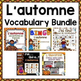 L'automne:  Fall (Autumn) Themed Vocabulary BUNDLE in French