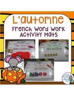 L'automne:  Fall (Autumn) Themed Vocabulary BUNDLE in French