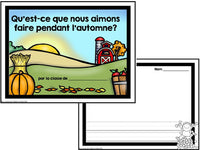 Automne:  A French Emergent Reader with Autumn (Fall) Activities