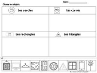 Les formes géométriques en 2D - French 2D Shape Sorting Center