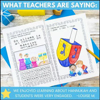 Hanoukka:  French Hanukkah Themed Activity Booklet and Word Wall Cards