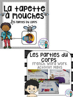 Parties du corps:  Parts of the Body Themed Vocabulary BUNDLE in French