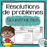 Résolutions de problèmes:  Subtraction Word Problems in French