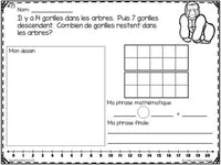 Résolutions de problèmes:  Subtraction Word Problems in French