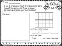 Résolutions de problèmes:  Word Problems with Parts Unkown in French