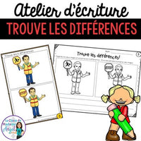 Écriture:  Trouve les différences