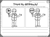 Écriture:  Trouve les différences