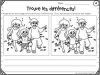 Écriture:  Trouve les différences