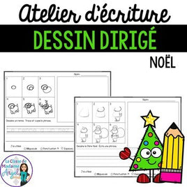 Atelier d'écriture - Noël:  Dessin dirigé