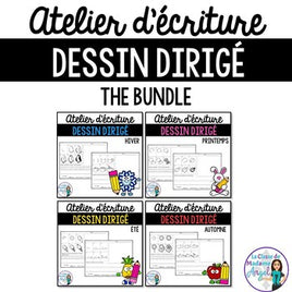 Dessin dirigé:  French Directed Drawing Four Seasons BUNDLE