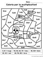 Colorie par les multiplications