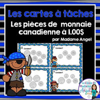 Les cartes à tâches:  French Money Task Cards - La monnaie