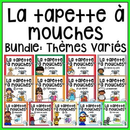 French Vocabulary Game BUNDLE - Tapette à mouches (thèmes variés)