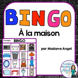 La maison:  French House Themed Bingo Game