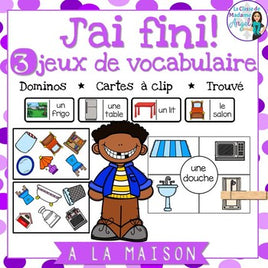 La maison:  3 French House Themed Vocabulary Games