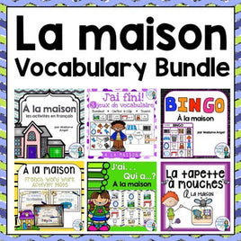 La maison:  French House Themed Vocabulary Bundle