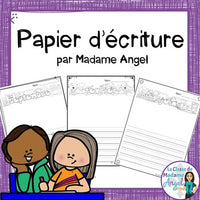 French Monthly Writing Paper  (Papier d'écriture)