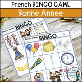 La Nouvelle Année | French New Year Bingo Game | Le Nouvel An