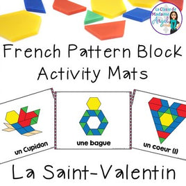 La Saint-Valentin:  French Valentine's Day Pattern Block Pictures