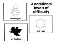 La Saint-Valentin:  French Valentine's Day Pattern Block Pictures