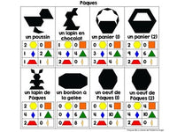 Pâques:  French Easter Pattern Block Pictures