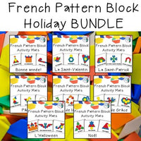 French Holiday Pattern Block Pictures BUNDLE