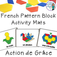 L'Action de grâce:  French Thanksgiving Pattern Block Pictures