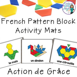 L'Action de grâce:  French Thanksgiving Pattern Block Pictures