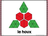 Noël:  French Christmas Pattern Block Pictures