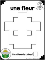 Le printemps:  French Spring Snap Cube Activity Mats