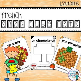 L'automne:  French Fall Snap Cube Activity Mats