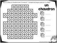 L'Halloween:  French Halloween Snap Cube Activity Mats