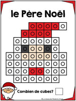 Noël:  French Christmas Snap Cube Activity Mats