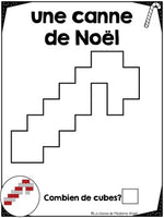 Noël:  French Christmas Snap Cube Activity Mats