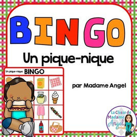 L'été:  French Summer Picnic Themed Bingo Game