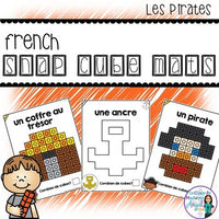 Les pirates:  French Pirates Snap Cube Activity Mats