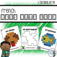 L'animalerie:  French Pet Shop Themed Snap Cube Activity Mats