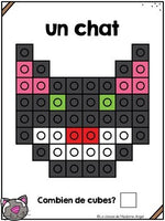 L'animalerie:  French Pet Shop Themed Snap Cube Activity Mats