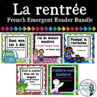 La rentrée:  French Back to School Emergent Reader BUNDLE