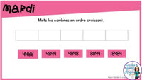 French Digital Math Problem of the Day for Google Classroom™ Grade 4 (February)