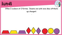 French Digital Math Problem of the Day for Google Classroom™ Grade 2 (February)